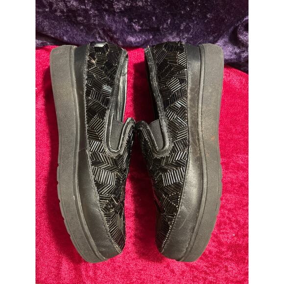 Donald/Pliner Women’s Blk Beaded Loafer Casual Slip-on Shoe - Picture 6 of 12